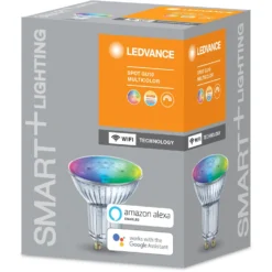 Ledvance Smart+ Wifi LED-Leuchtmittel Reflektor PAR16 GU10 RGBW 50W 350lm Dimmba -Lampen & Leuchten affär 850928 2