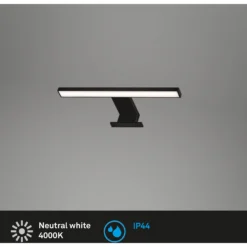 Brilo LED-Spiegelleuchte Dun Schwarz 5 W -Lampen & Leuchten affär 873075 3