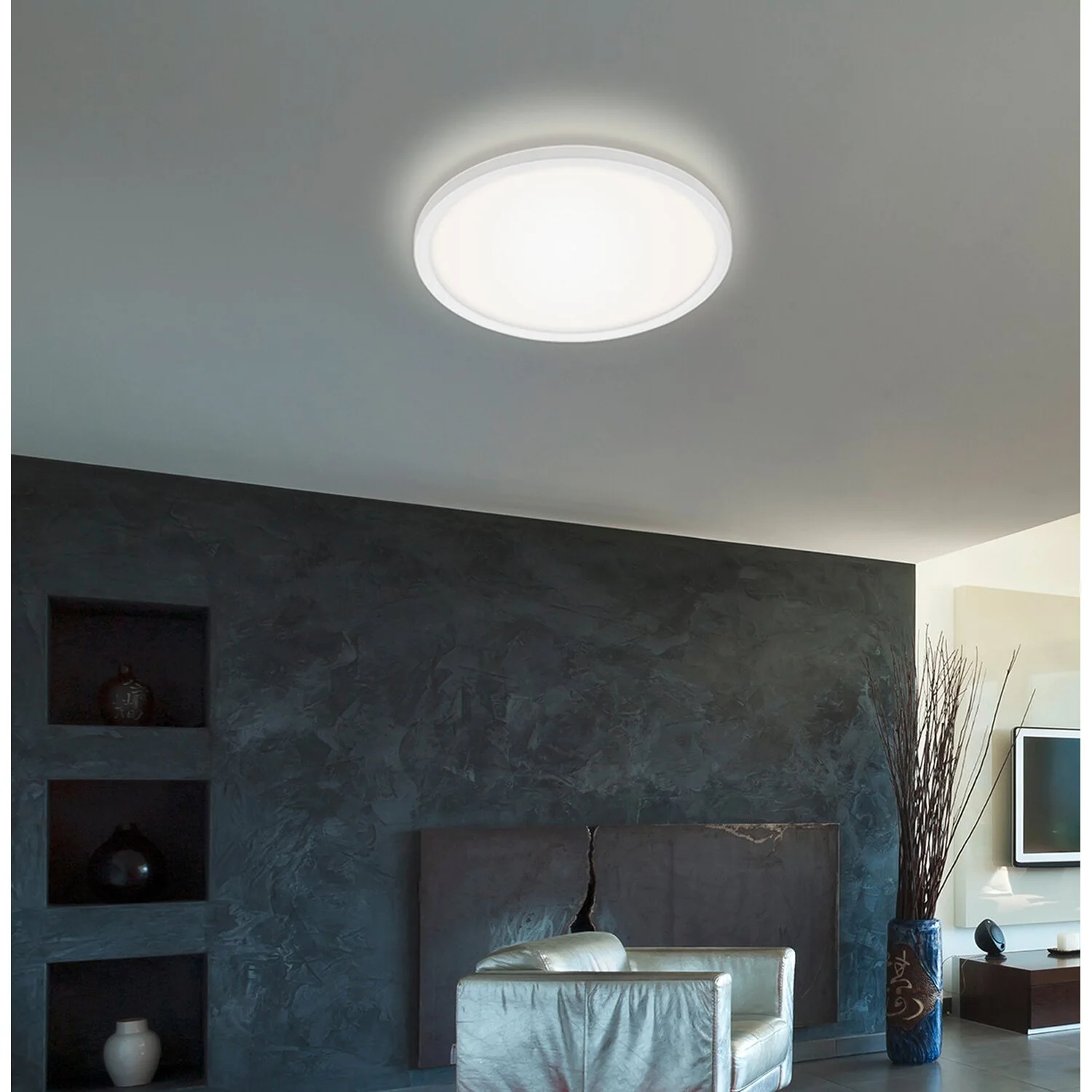 Brilo LED-Panel Slim Weiss 18 W / 2'400 Lm Inkl. Fernbedienung 5 Brilo LED-Panel Slim Weiss 18 W / 2'400 Lm Inkl. Fernbedienung – Bild 5