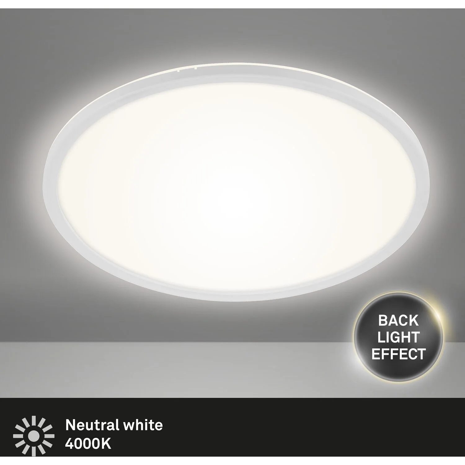 Brilo LED-Panel 1 X LED 18 W Rund Weiss 4 Brilo LED-Panel 1 X LED 18 W Rund Weiss – Bild 4