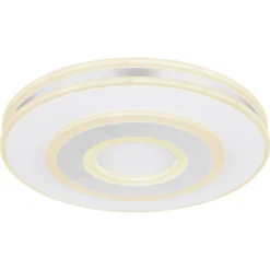 Globo LED-Deckenleuchte Maru Metall Weiss Ø 42 Cm / Höhe 6,5 Cm