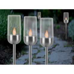 LED-Solarspiess Fackel 3 Stk. -Lampen & Leuchten affär 922743 2