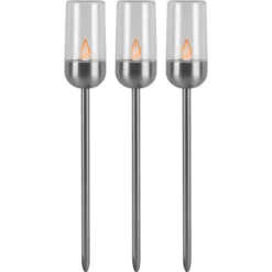 LED-Solarspiess Fackel 3 Stk.