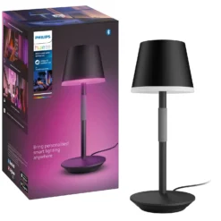 Philips Hue Tischleuchte White & Color Ambiance Go Tragbar Schwarz 370 Lm