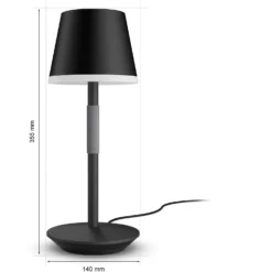 Philips Hue Tischleuchte White & Color Ambiance Go Tragbar Schwarz 370 Lm -Lampen & Leuchten affär 932683 2