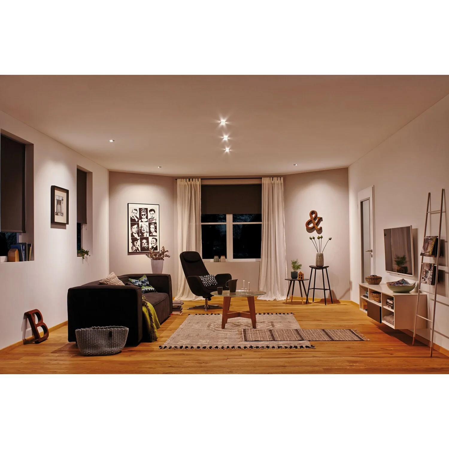 Paulmann LED-Einbauleuchte Base Coin Schwenkbar 3 X 5 W 51 Mm 4 Paulmann LED-Einbauleuchte Base Coin Schwenkbar 3 X 5 W 51 Mm – Bild 4