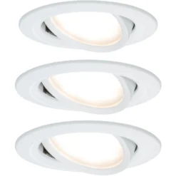 Paulmann LED-Einbauleuchte Set Nova Coin Schwenkbar 3 X 6,5 W -Lampen & Leuchten affär 934678 2