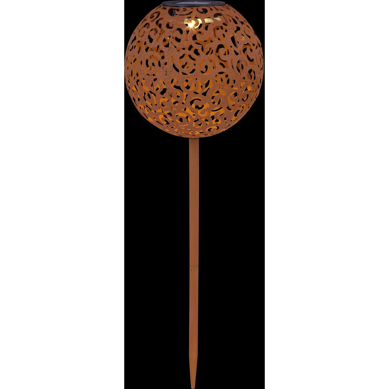 Globo Solarleuchtkugel Metall Rost Ø 18,5 Cm 8 Globo Solarleuchtkugel Metall Rost Ø 18,5 Cm – Bild 8