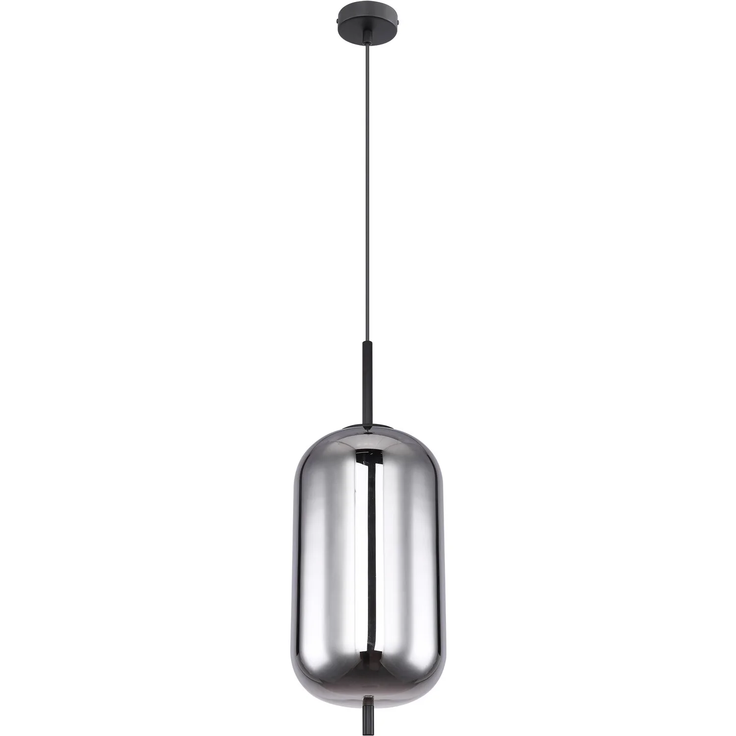 Globo Hängeleuchte Blacky E27 Metall Schwarz Mit Glas Ø 22 Cm / Höhe 120 Cm 6 Globo Hängeleuchte Blacky E27 Metall Schwarz Mit Glas Ø 22 Cm / Höhe 120 Cm – Bild 6