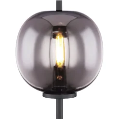 Globo Tischleuchte Blacky E14 Metall Schwarz Mit Glas Ø 18,5 Cm / Höhe 45 Cm 14 Globo Tischleuchte Blacky E14 Metall Schwarz Mit Glas Ø 18,5 Cm / Höhe 45 Cm -Lampen & Leuchten affär 940473 3