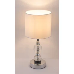 Globo Tischleuchte E14 Metall Chrom-Weiss Ø 21 Cm / Höhe 47 Cm 20 Globo Tischleuchte E14 Metall Chrom-Weiss Ø 21 Cm / Höhe 47 Cm -Lampen & Leuchten affär 940527 7