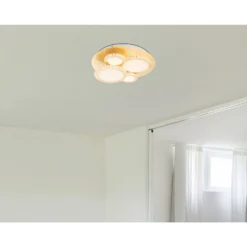 Globo LED-Deckenleuchte Tilo Metall Blattgold EEK A+ Ø 45 Cm / Höhe 14 Cm