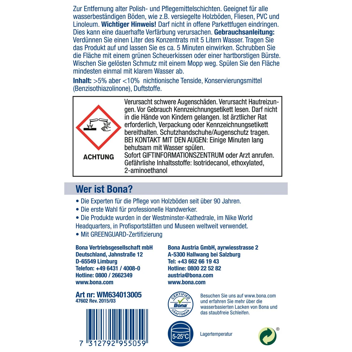 Bona® Bona Politurentferner Polish 1 L 2 Bona® Bona Politurentferner Polish 1 L – Bild 2